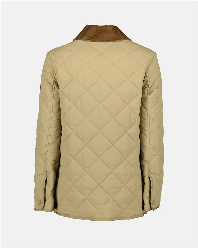 Burberry, Quilted Jacket, Women's Fashion, Beige Jacket, Luxury Outerwear