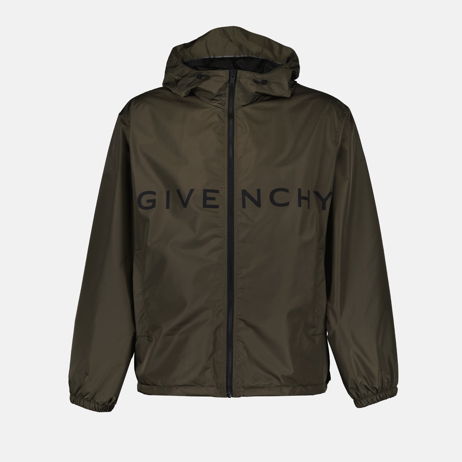 Givenchy windbreaker, men's luxury jacket, khaki jacket for men, designer outerwear, high-end windbreaker