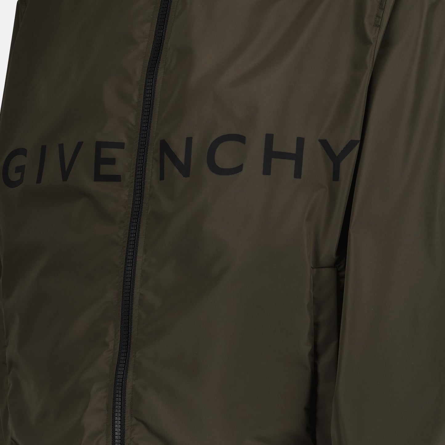 Givenchy windbreaker, men's luxury jacket, khaki jacket for men, designer outerwear, high-end windbreaker