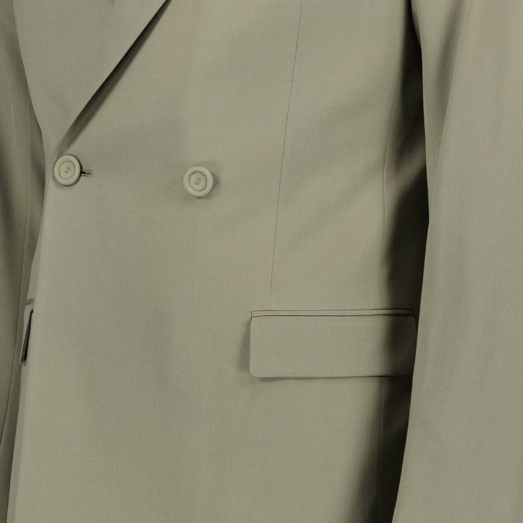 Dior blazer, double-breasted blazer, men's luxury fashion, kaki blazer, Dior men's clothing