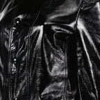 Veste en vinyle noir