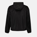 Moncler, black nylon jacket, men's luxury outerwear, sleek design, Grimpeurs jacket