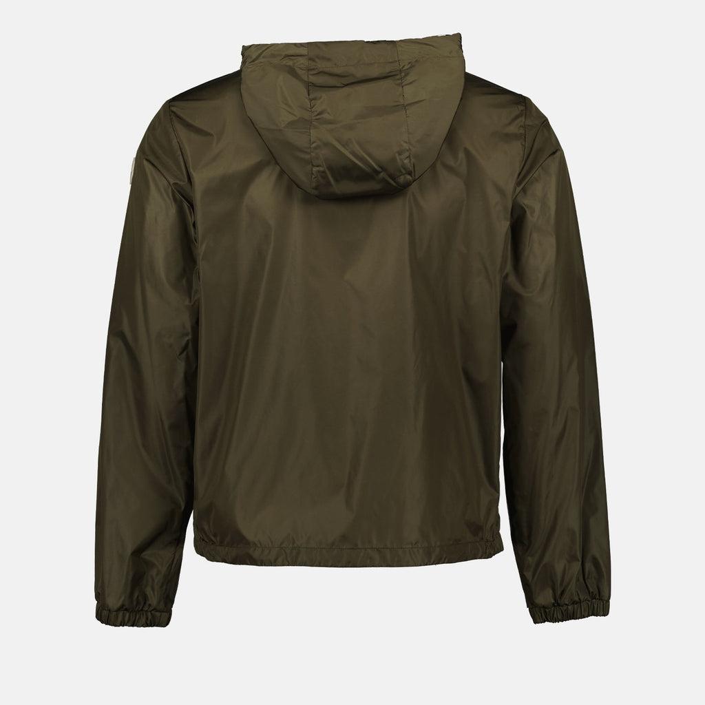 Nylon jacket, Moncler outerwear, Tricolor detail, Men's fashion, Stylish jacket