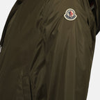 Nylon jacket, Moncler outerwear, Tricolor detail, Men's fashion, Stylish jacket