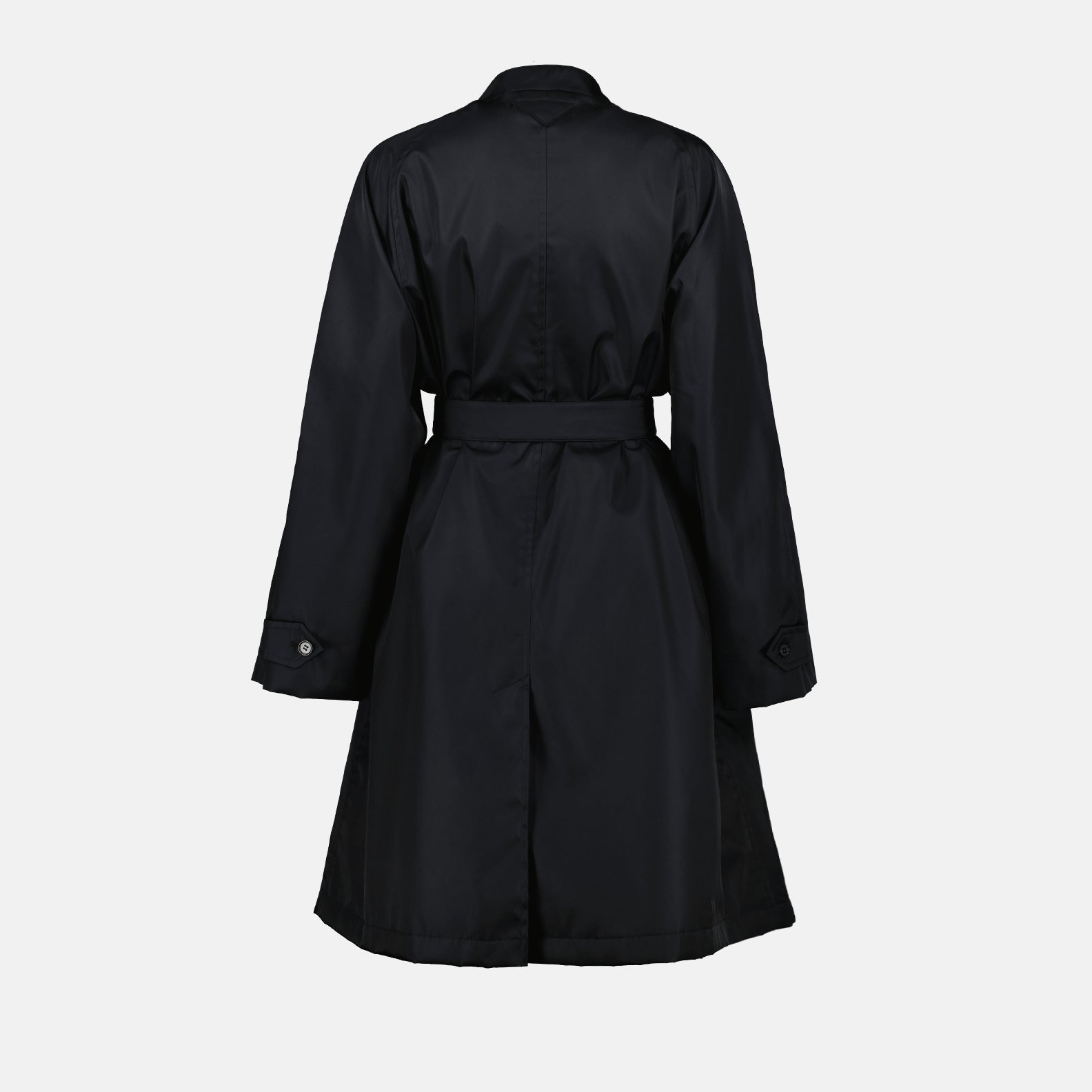 Prada waterproof jacket, luxury women's outerwear, black rain jacket, designer rainwear, high-end women's fashion