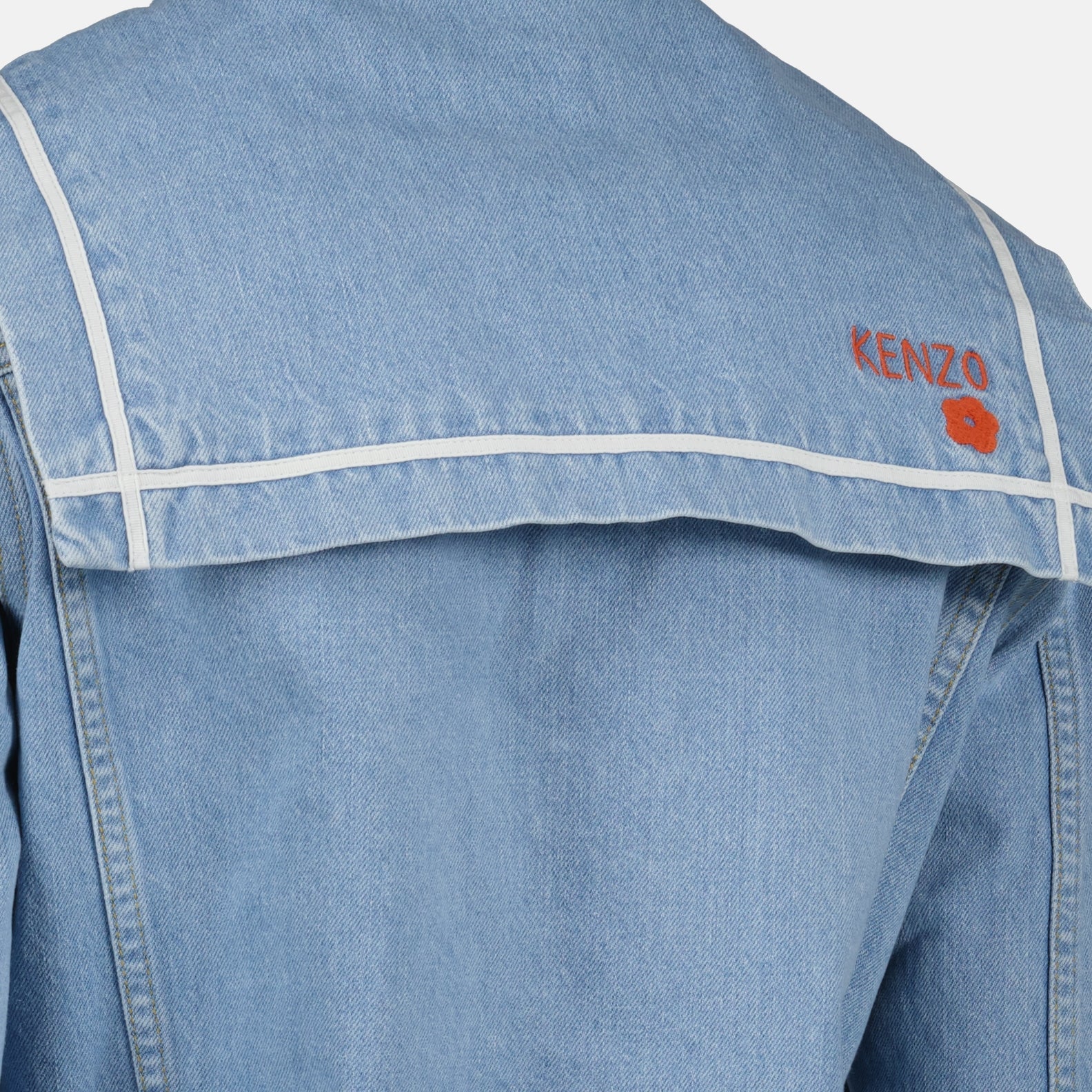 Kenzo, Sailor Denim Jacket, Luxury Fashion, Women's Jacket, Designer Outerwear