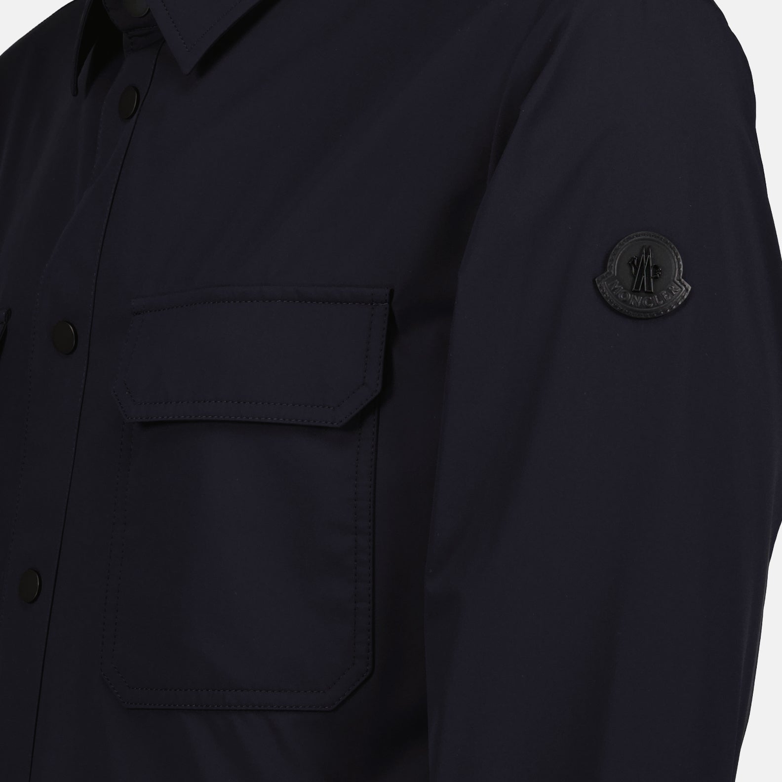 Moncler, Veste Laita, men's dark blue jacket, luxury outerwear, high-end fashion