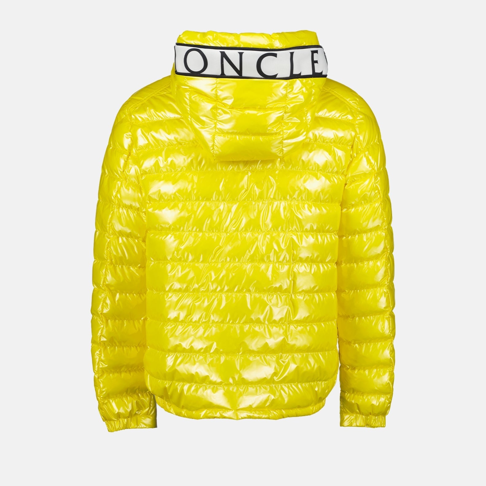 Quilted jacket, Moncler, luxury menswear, yellow jacket, high-end fashion