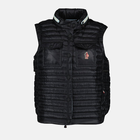 Moncler Grenoble, women's quilted jacket, luxury fashion, black jacket, high-end outerwear