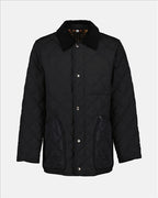 Quilted jacket, Burberry men's, black jacket, elegant jacket, Burberry jacket