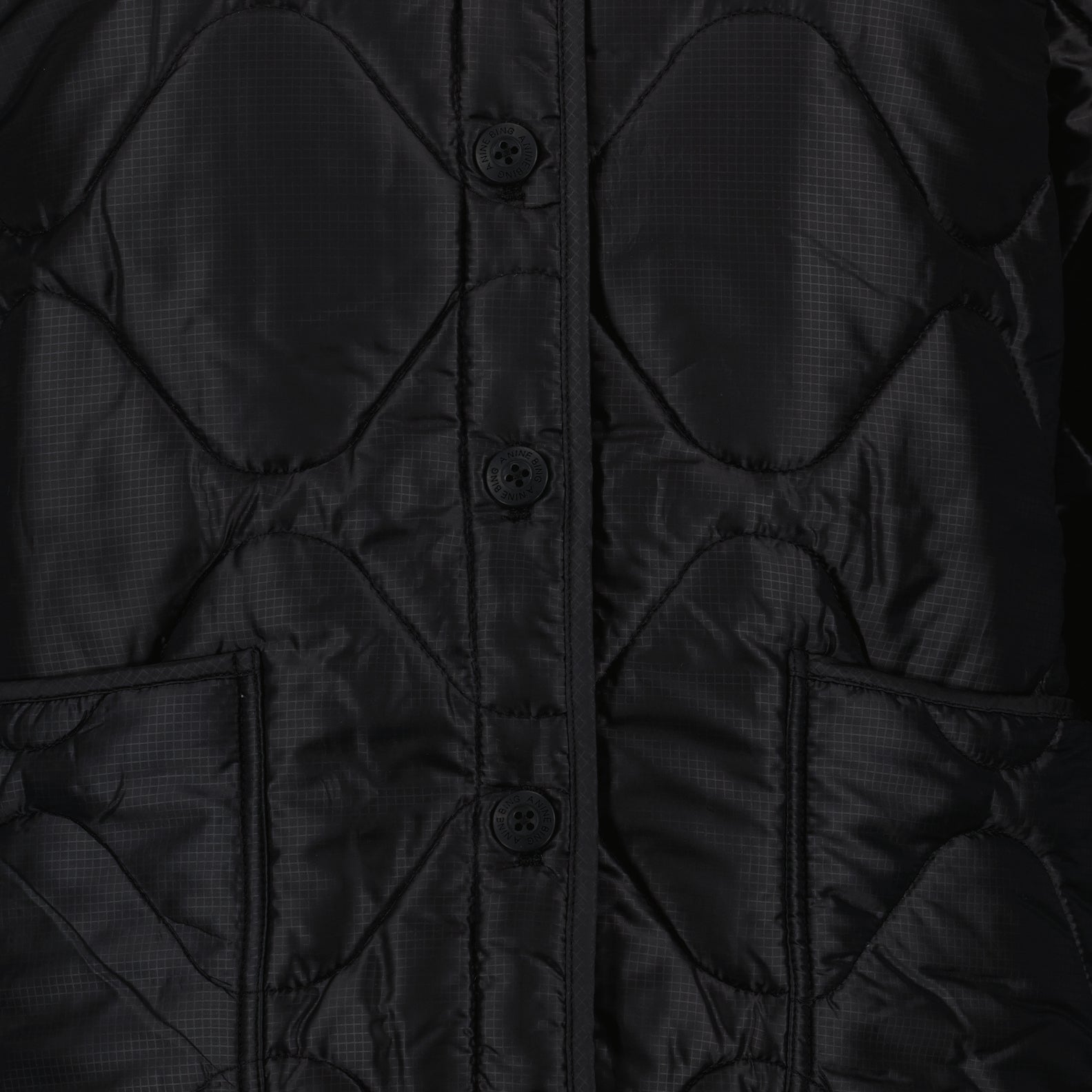 Anine Bing, Quilted Jacket, Luxury Women's Jacket, Black Jacket, Designer Jacket