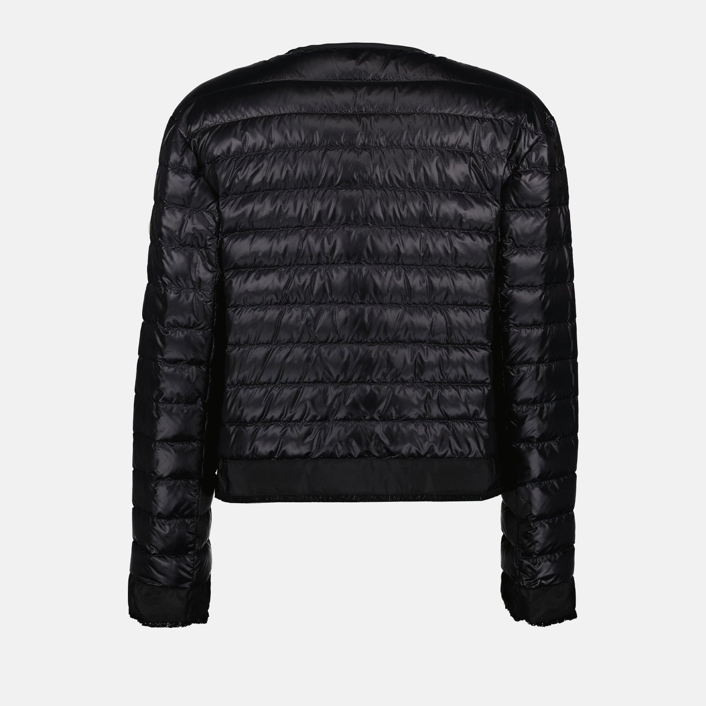 Moncler, luxury jacket, women's fashion, black jacket, stylish outerwear