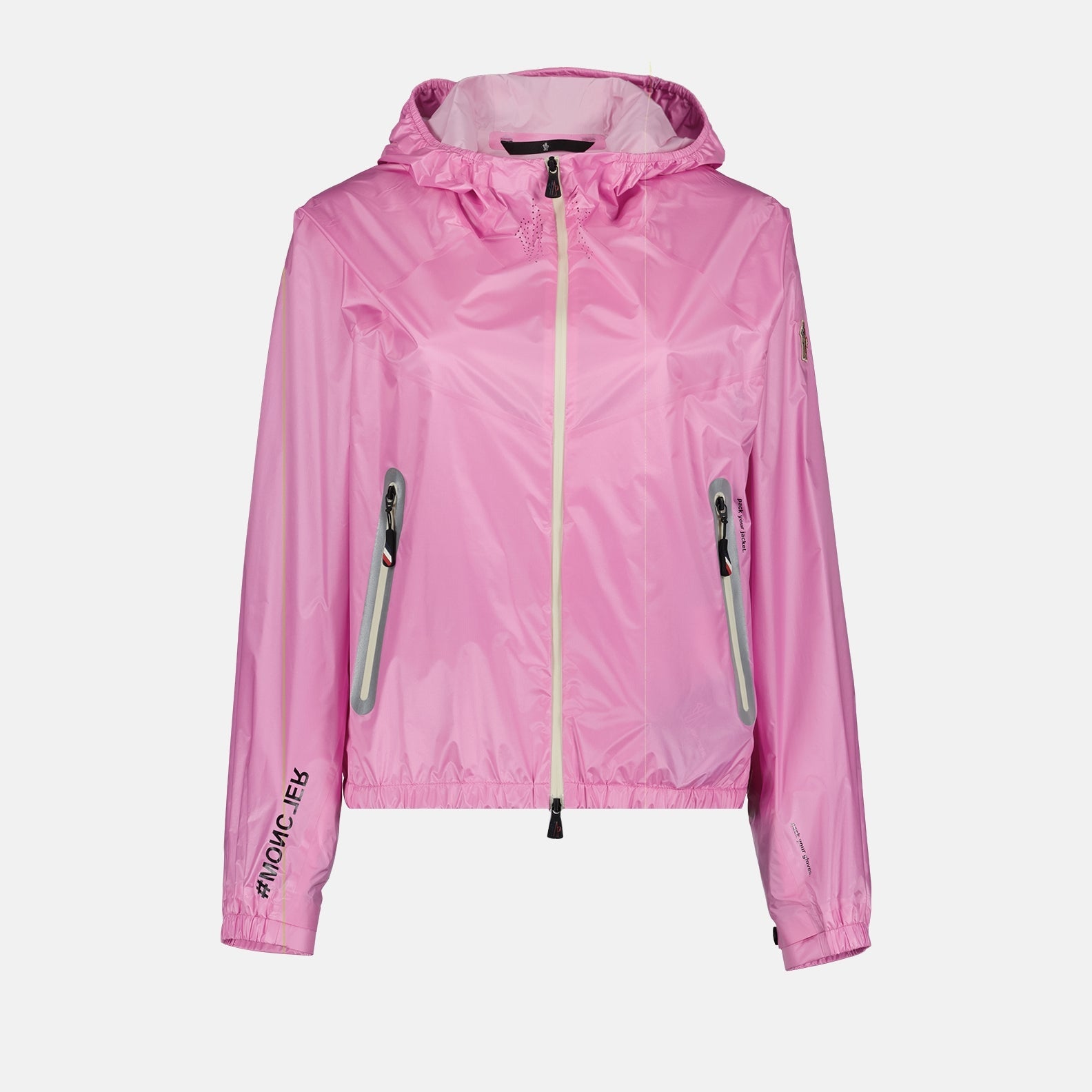 Moncler Grenoble, Women's luxury jacket, Pink Crozat jacket, High-end fashion, Elegant women's outerwear