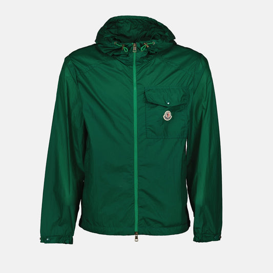 Moncler, Samakar Green Jacket, luxury men's fashion, high-end outerwear, designer jackets