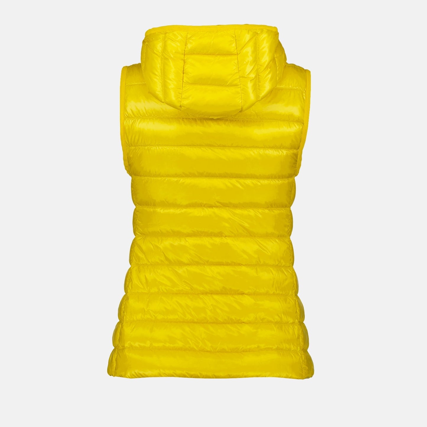 Moncler, Sleeveless Vest, Yellow Glygos, Women's Luxury Vest, Elegant Outerwear